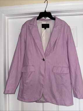 Banana Republic Factory Lavender Linen Blazer